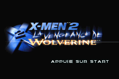 X-Men 2 - La Vengeance de Wolverine Title Screen
